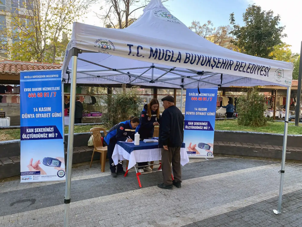 Muğla Büyükşehir Belediyesi 13 İlçede Diyabet Farkındalığı İçin Harekete Geçti