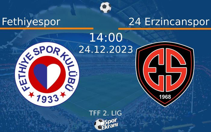 Fethiyespor -24Erzincanspor ilk 11