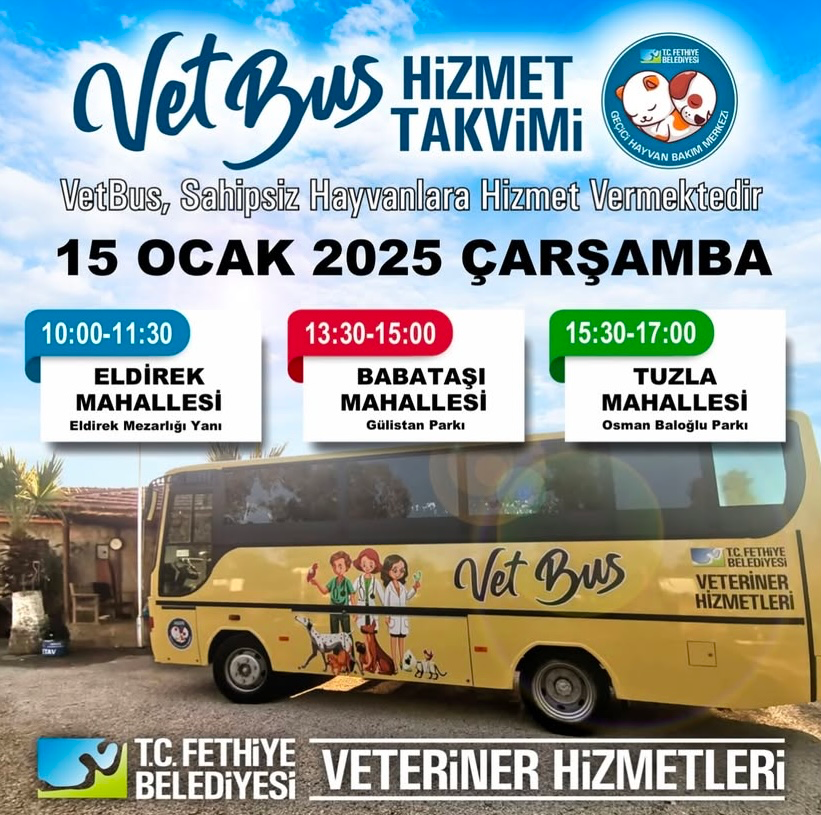 Fethiye Belediyesi’nin VetBus Hizmeti Sürüyor!