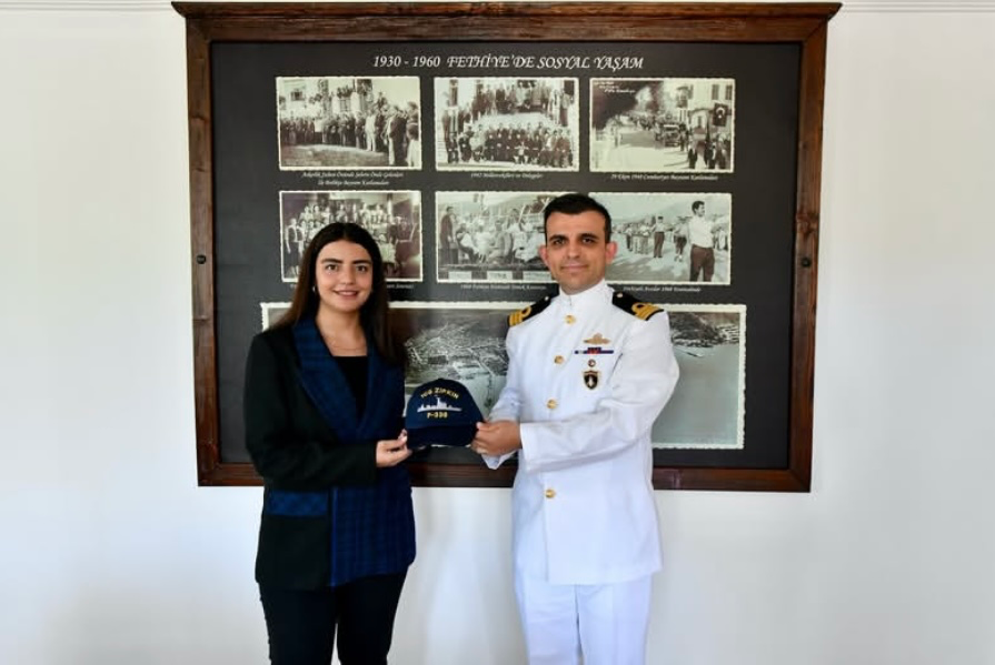 TCG ZIPKIN Komutanları Fethiye Belediyesi’ni Ziyaret Etti