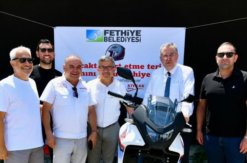 Fethiye’de Motosiklet Bilgilendirme Standı Kuruldu