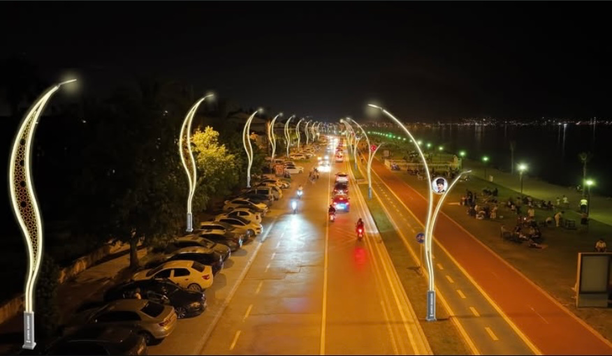 Fethiye’nin Ana Arterleri LED Işıklarla Aydınlanıyor